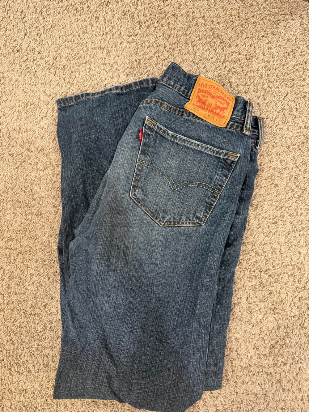 Levi's Men's Dark Blue Straight Jeans